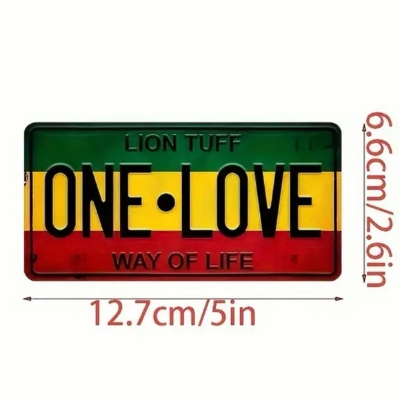 One Love Art Poster Set - Green, Yellow, Red - Picture 3 of 3